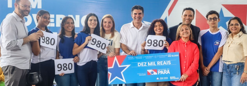 notícia: Governo do Pará premiará com R$ 10 mil estudantes da rede estadual com bons resultados no Enem 2023